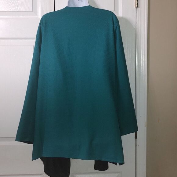 Catherines Reversible Open Front lightweight jacket  Sz 1X (18/20W) - Picture 2 of 7